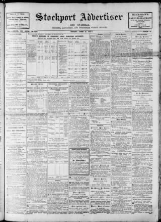 cover page of Stockport Advertiser and Guardian published on June 2, 1911