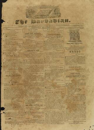 cover page of Barbadian published on December 5, 1832