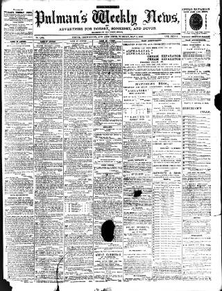 cover page of Pulman's Weekly News and Advertiser published on May 5, 1896