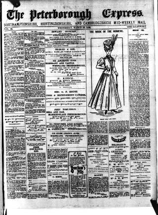 cover page of Peterborough Express published on March 28, 1906