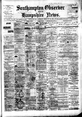 cover page of Southampton Observer and Hampshire News published on February 24, 1900