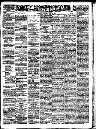 cover page of Weekly Scotsman published on May 2, 1885