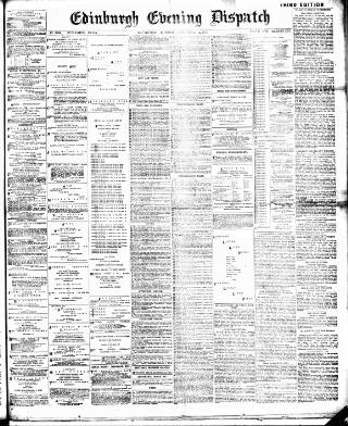 cover page of Edinburgh Evening Dispatch published on December 4, 1894