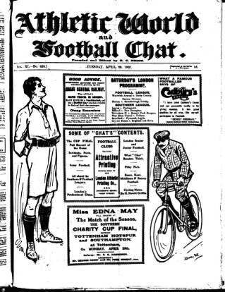cover page of Athletic Chat published on April 23, 1907