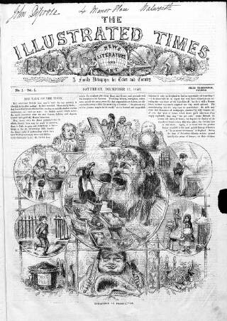 cover page of Illustrated Times 1853 published on December 17, 1853