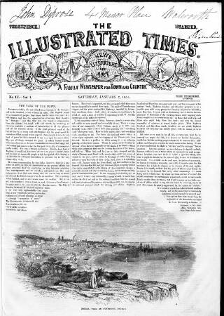 cover page of Illustrated Times 1853 published on January 7, 1854