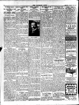 cover page of Nottingham and Midland Catholic News published on March 29, 1913