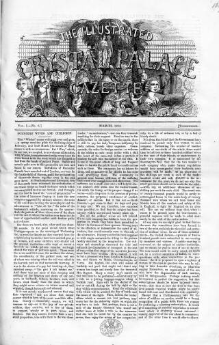 cover page of Illustrated Crystal Palace Gazette published on March 1, 1854