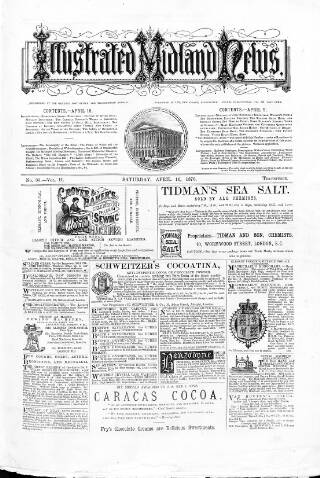 cover page of Illustrated Midland News published on April 16, 1870
