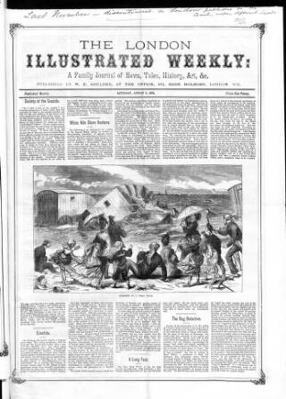 cover page of London Illustrated Weekly published on August 8, 1874