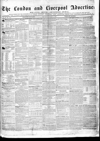 cover page of London and Liverpool Advertiser published on December 4, 1847