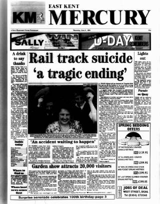 cover page of Deal, Walmer & Sandwich Mercury published on June 2, 1994
