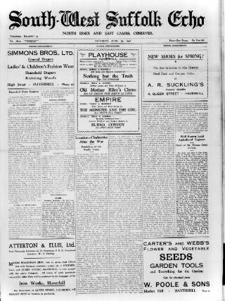 cover page of Haverhill Echo published on April 25, 1942