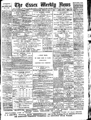 cover page of Essex Weekly News published on May 3, 1895