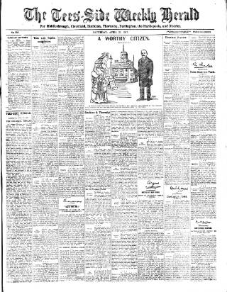 cover page of Tees-side Weekly Herald published on April 27, 1907