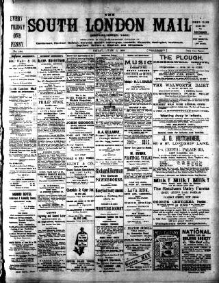 cover page of South London Mail published on June 1, 1906