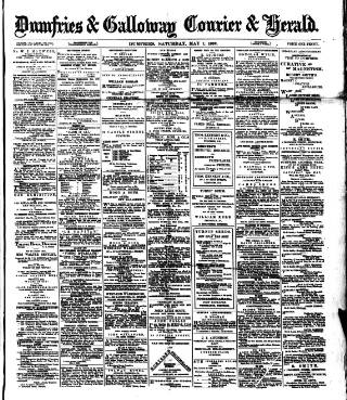 cover page of Dumfries & Galloway Courier and Herald published on May 7, 1892