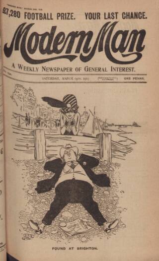 cover page of Modern Man published on March 29, 1913