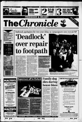 cover page of Chester Chronicle (Frodsham & Helsby edition) published on May 24, 1996