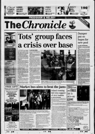 cover page of Chester Chronicle (Frodsham & Helsby edition) published on December 5, 1997