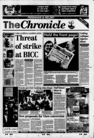 cover page of Chester Chronicle (Frodsham & Helsby edition) published on May 1, 1998