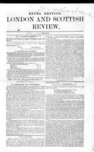 cover page of London and Scottish Review published on December 1, 1875