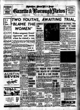 cover page of Sydenham, Forest Hill & Penge Gazette published on May 6, 1960