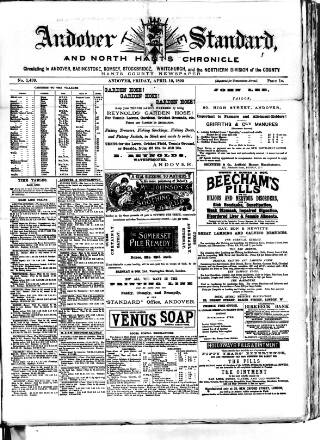 cover page of Andover Chronicle published on April 19, 1895