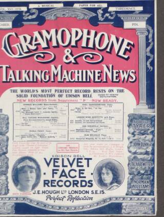 cover page of Gramophone, Wireless and Talking Machine News published on December 1, 1924