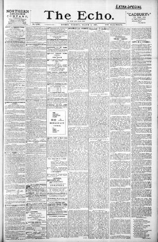 cover page of Echo (London) published on March 5, 1895