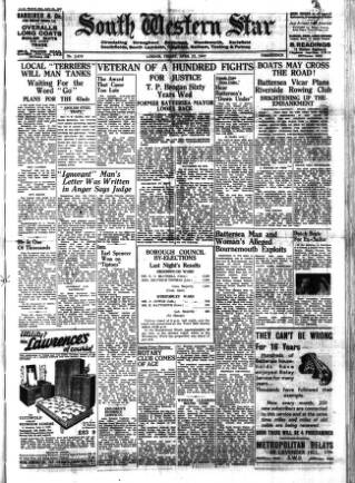 cover page of South Western Star published on April 25, 1947