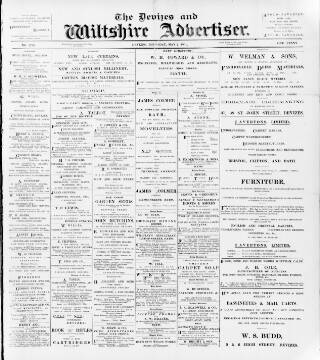 cover page of Devizes and Wilts Advertiser published on May 2, 1901