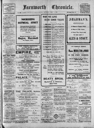 cover page of Farnworth Chronicle published on May 3, 1913