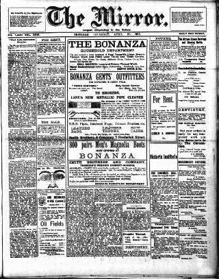 cover page of Mirror (Trinidad & Tobago) published on April 27, 1911