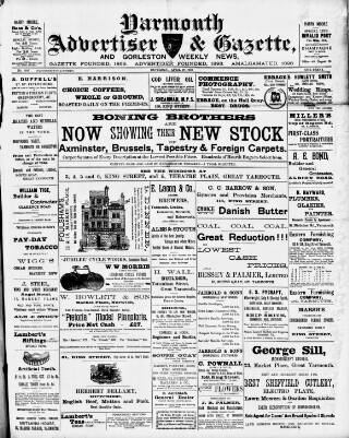 cover page of Yarmouth Gazette and North Norfolk Constitutionalist published on April 28, 1900