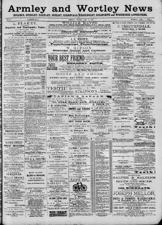 cover page of Armley and Wortley News published on May 2, 1890