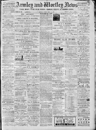 cover page of Armley and Wortley News published on May 17, 1895