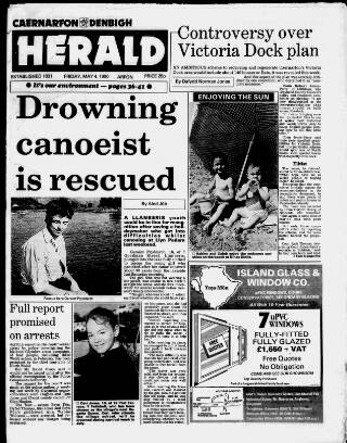 cover page of Caernarvon & Denbigh Herald published on May 4, 1990