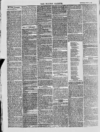 cover page of Malton Gazette published on May 2, 1863