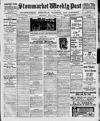 cover page of Stowmarket Weekly Post published on May 2, 1907