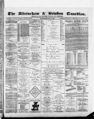 cover page of Altrincham, Bowdon & Hale Guardian published on May 2, 1894