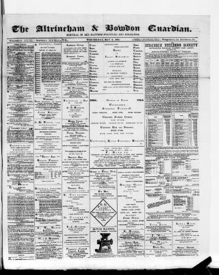 cover page of Altrincham, Bowdon & Hale Guardian published on May 9, 1894