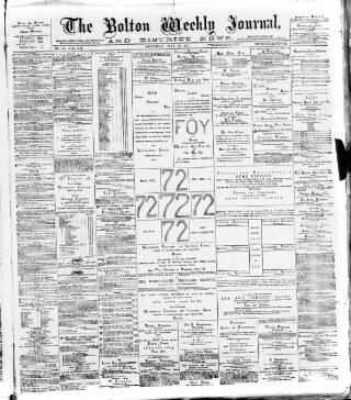 cover page of Bolton Journal & Guardian published on May 12, 1877