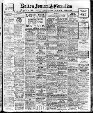 cover page of Bolton Journal & Guardian published on May 26, 1916