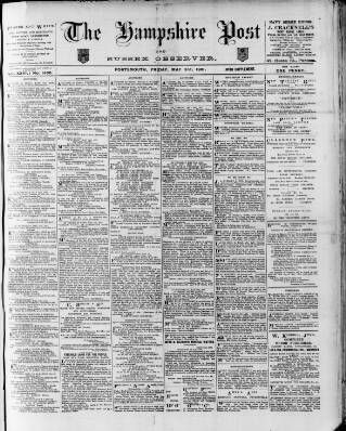 cover page of Hampshire Post and Southsea Observer published on May 3, 1901