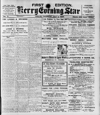 cover page of Kerry Evening Star published on May 2, 1907