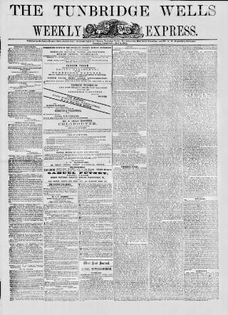 cover page of Tunbridge Wells Weekly Express published on May 2, 1871