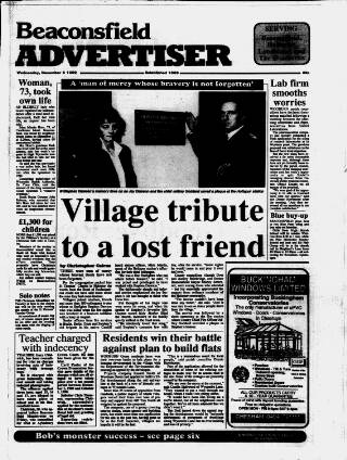 cover page of Beaconsfield Advertiser published on December 5, 1990