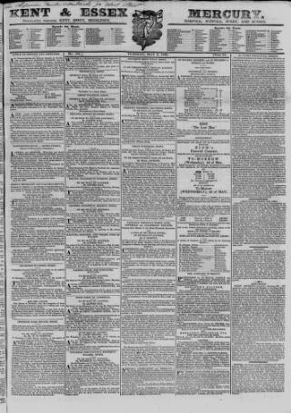 cover page of Essex & Herts Mercury published on May 2, 1826
