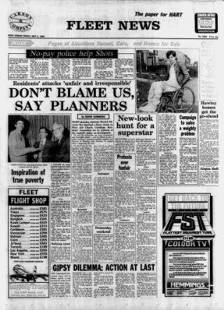 cover page of Fleet News published on May 2, 1986